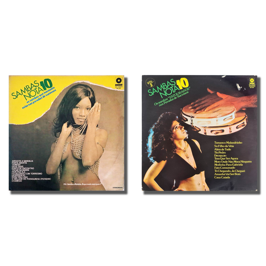 2 LPs Sambas Nota 10 Vol. 1 e 2 Disco de Vinil - Hm