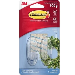 Gancho Adesivo Command Medio ATE 900G 2 Unidades 3M