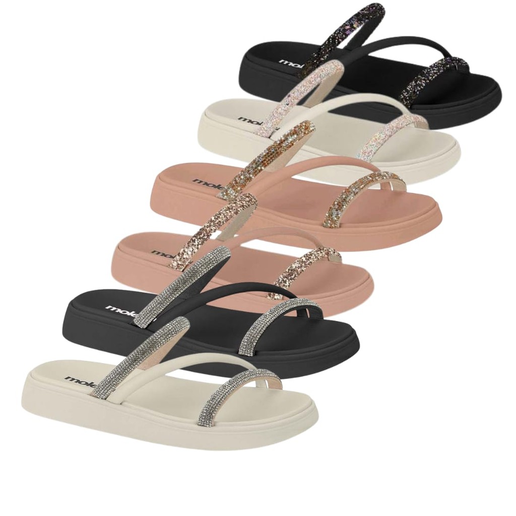 Sandalia Moleca Chinelo Tratorada Strass Original 5469121