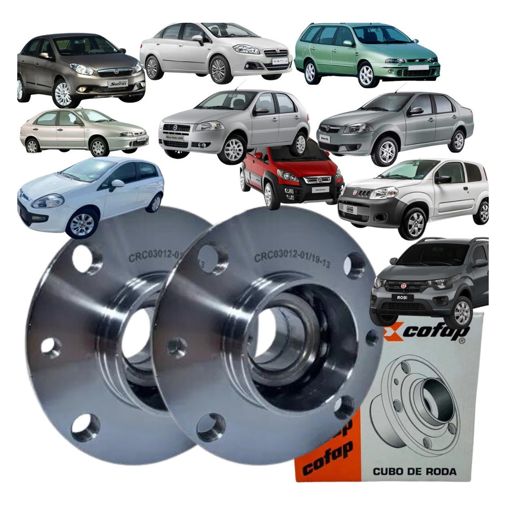 Par Cubo Traseiro Com Rolamento  Fiat Palio 96/15 Cofap