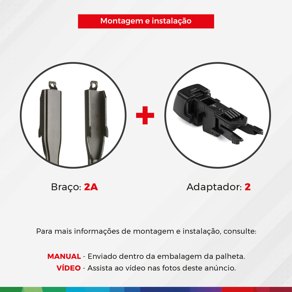 Detalhes do Palheta Limpador Chuva Parabrisa Bosch Fit 2009 A 2014