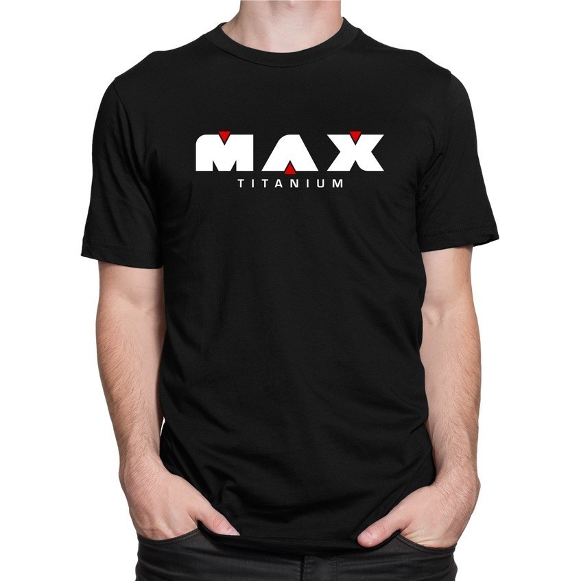 Camiseta Unissex Oversized Plus Size Feminina Masculina Camisa Max Titanium Academia Treino Blusa 100% Algodão