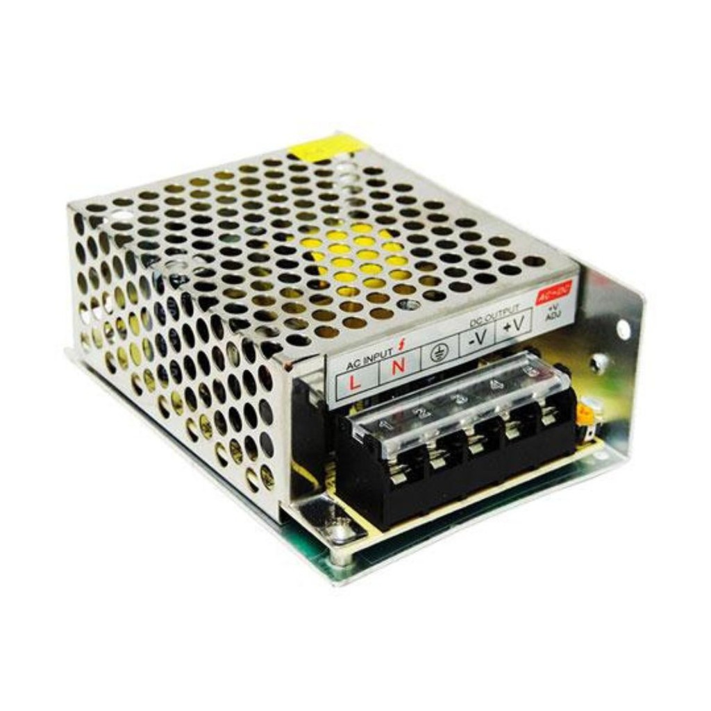 Fonte de Alimentação Chaveada Colméia Metálica Estabilizada Eletrônica 12V DC 5A TW-1205 FG TWG