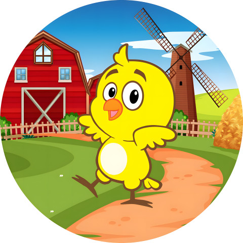 NOVO Painel Festa Infantil Redondo Pintinho Amarelinho, Campo de Grama Verde + Arco, Suporte incluso. Fazemos personalizado com qualquer tema. Confeccionado em Lona fosca, impressão de alta resolução. cenário , p/ Decoração