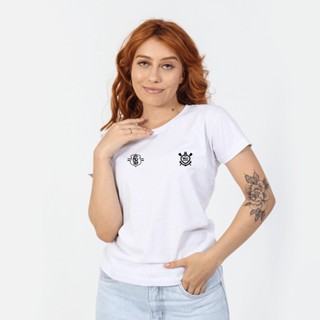 Camiseta Time Feminina do Corinthians Lançamento em Oferta na Shopee