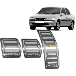 Pedaleira Vectra 97/05 Manual Aço Inox - Não fura o pedal