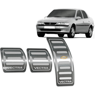 Pedaleira Vectra 97/05 Manual Aço Inox - Não fura o pedal em Oferta na Shopee