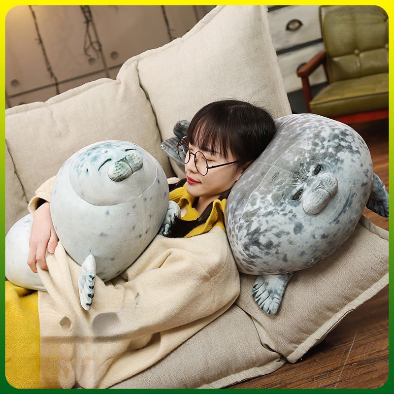 Travesseiro De Pelúcia Adulto Com Foca Para Crianças Dormirem Decoração De Travesseiro Familiar 20/30/40 Cm