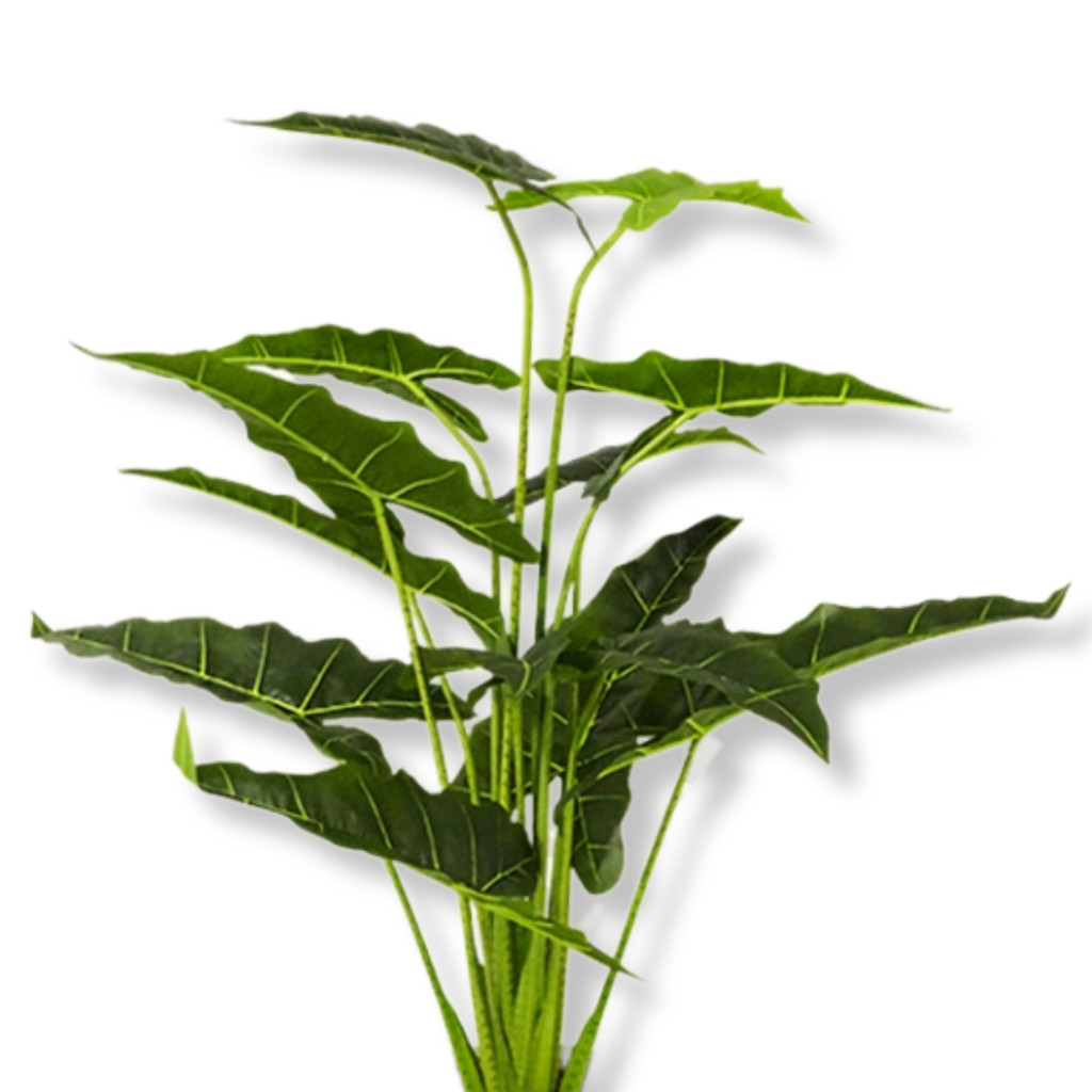 Planta Verde Artificial Interior Alocasia Arvore Grande 1.6m