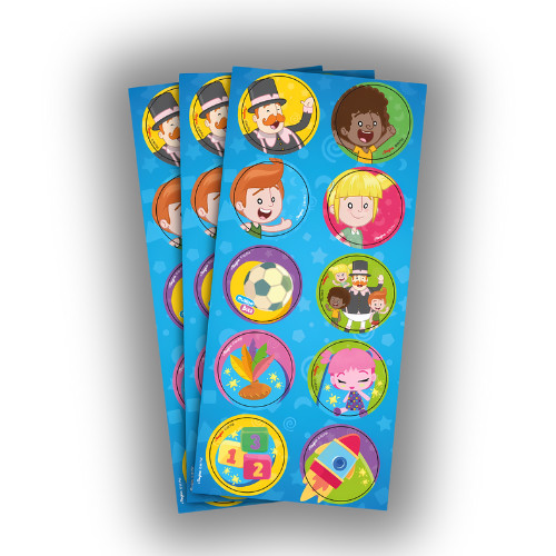 30 ~150 ADESIVO MUNDO BITA 2 REDONDO  Regina - Stationery