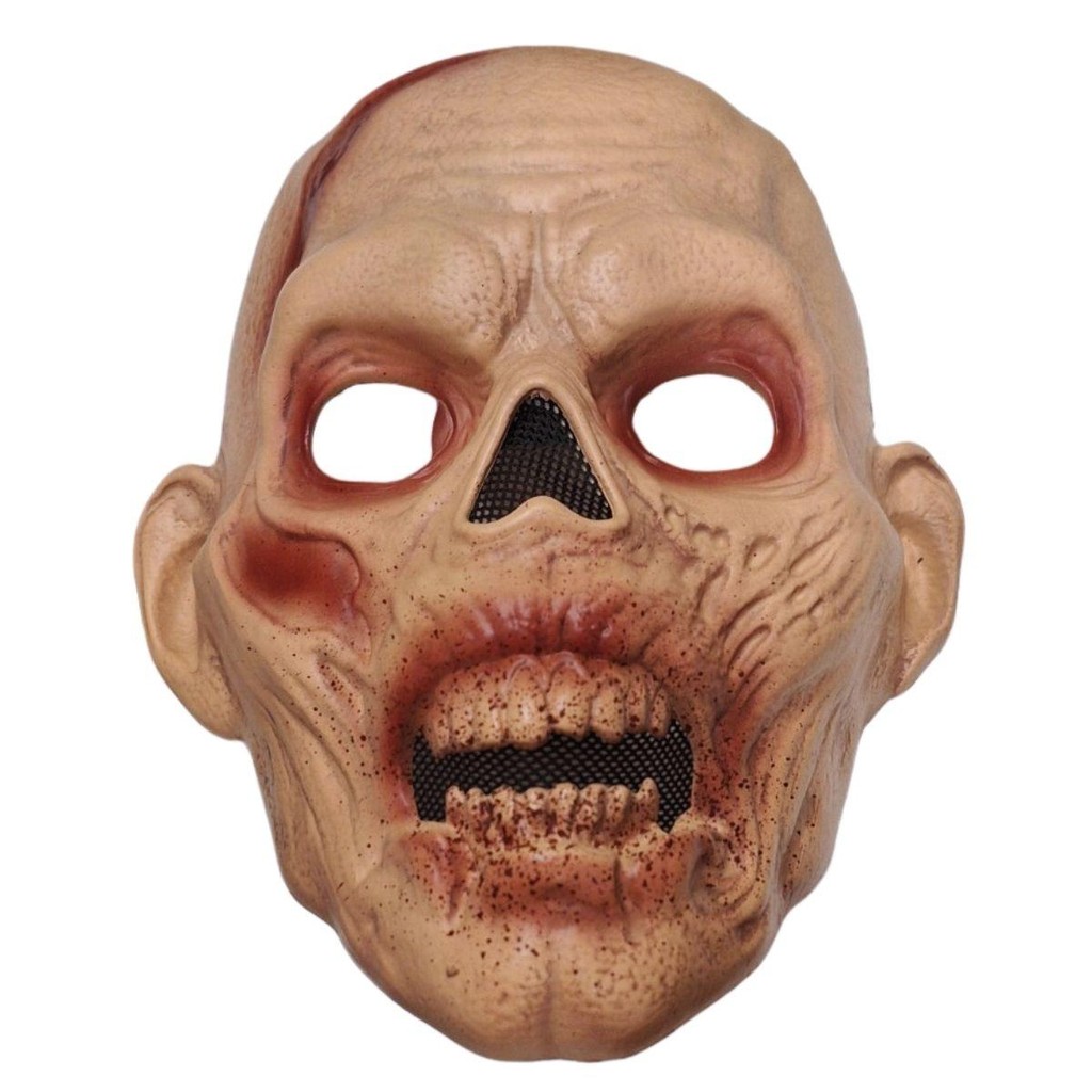 Máscara Halloween Terror Zumbi Realista Premium pra Fantasia Cosplay Assustadora Dia das Bruxas