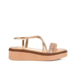 Sandália Mississipi Flatform Metalizada MC123