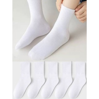 Kit 12 pares de meias brancas alto longa femininas 35ao40