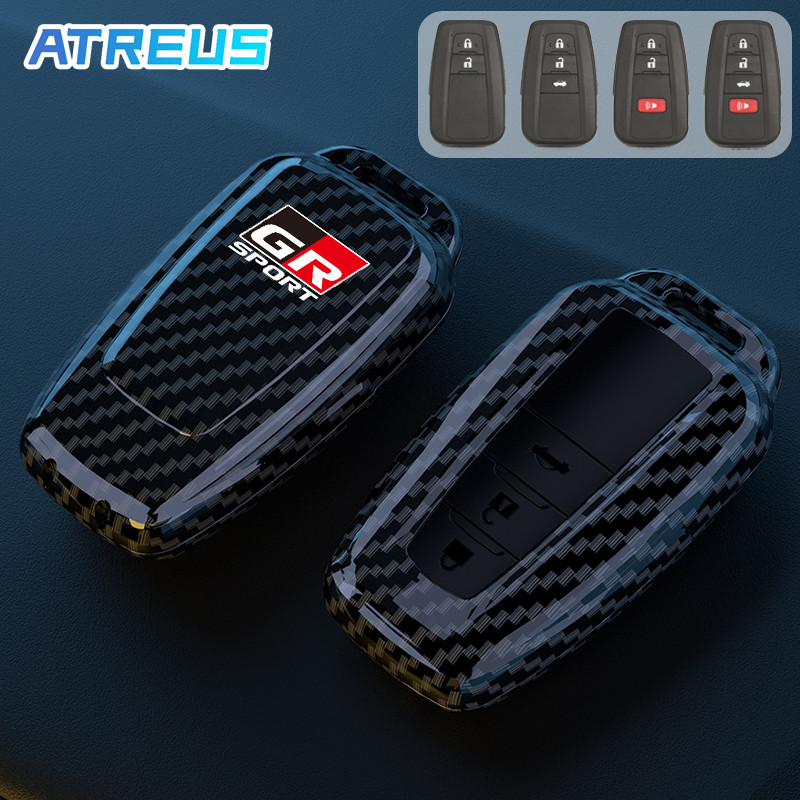 Toyota GR Sport Capa Para Chave De Fibra De Carbono Envoltório Completo Capa Carro Chave De Protetor Para Toyota Corolla Cross H