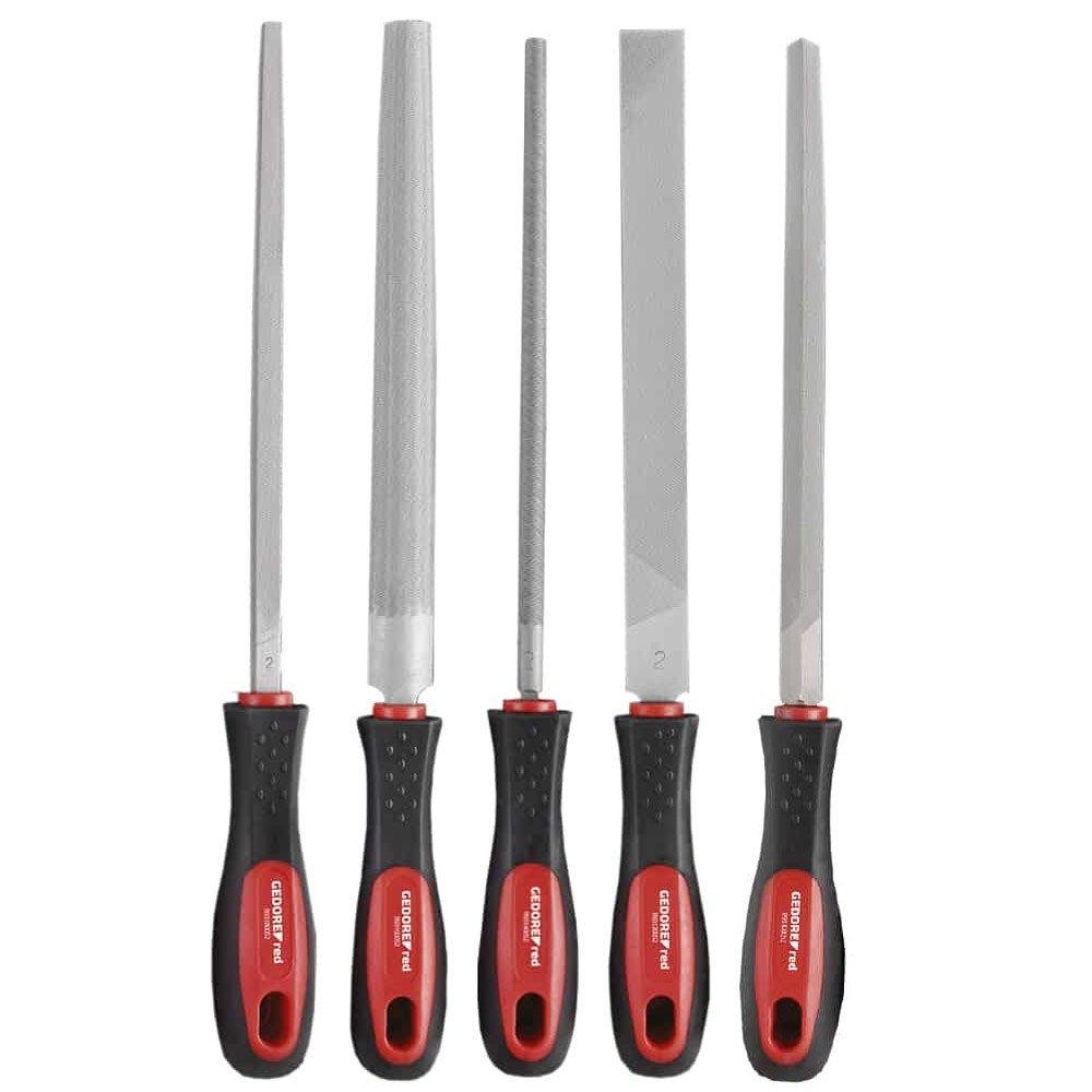 Jogo de Limas Cabo Plástico com 5 Peças. - GEDORE RED em Oferta na Shopee