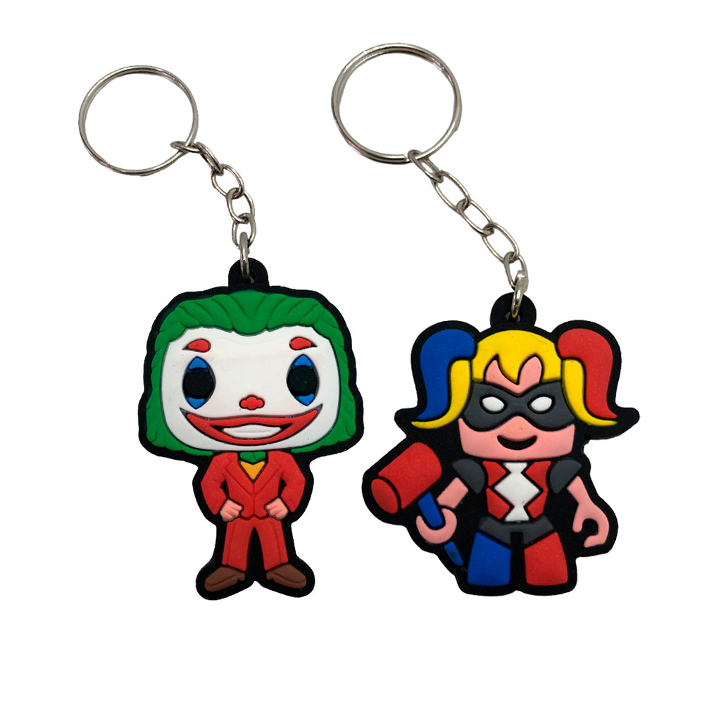 2 Chaveiros do Filme Coringa Joker 2 Lady Gaga DC Vilão