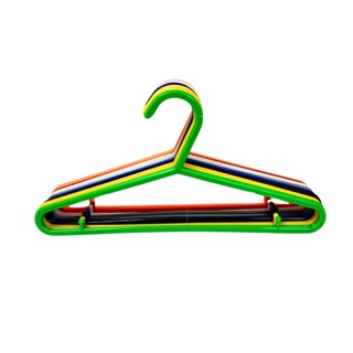 10 Cabides de Roupa Plástico Coloridos Reforçados em Oferta na Shopee