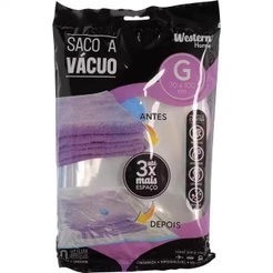 Saco a Vácuo para Organizar Roupas 70 x 100 SV-03 WESTERN