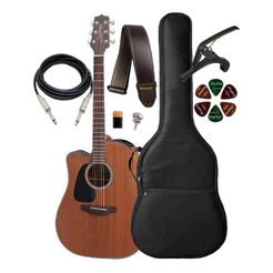 Violão El Takamine Gd11 Mce Folk Mgs Canhotos Capa Luxo/ Kit