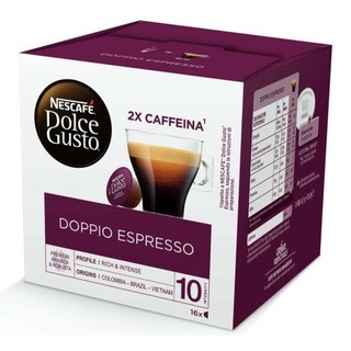 Cápsula Doppio Espresso Dolce Gusto Com 10 Unidades em Oferta na Shopee