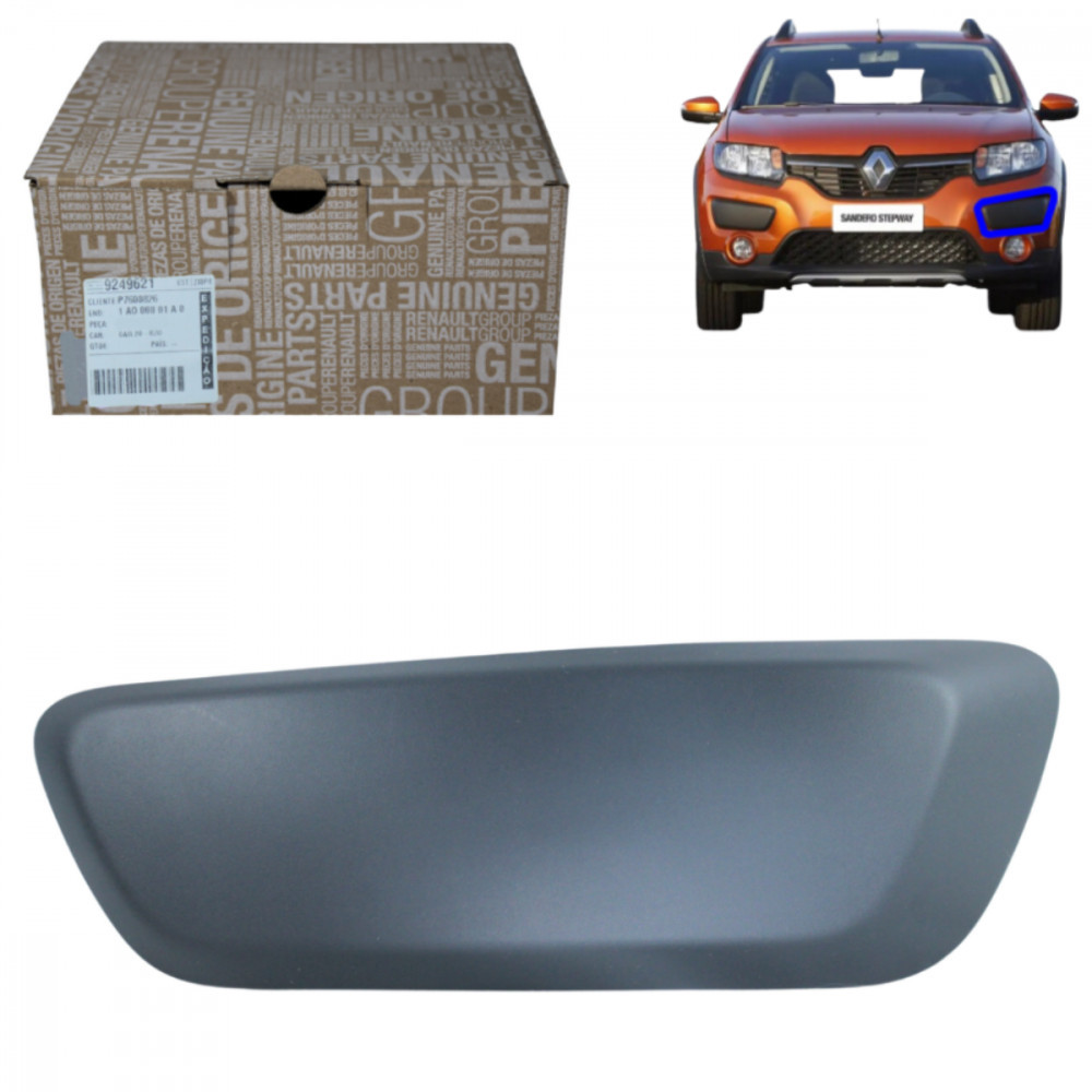 Moldura Do Parachoque Dianteiro Esquerdo Sandero Stepway