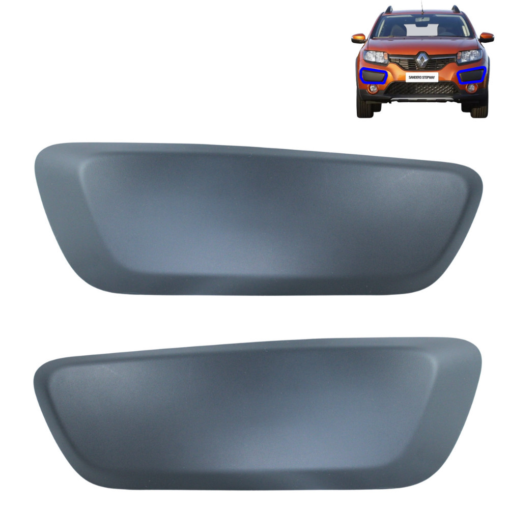 Par de molduras do parachoque dianteiro lado esquerdo e direito Renault Sandero Stepway