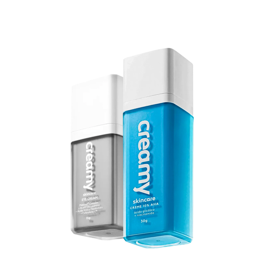 Kit Creamy Skincare Ácido Skincare Glicólico e Eye Cream (2 produtos)
