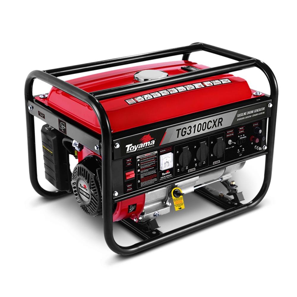 Gerador Gasolina TG3100CXR 3100W BIV Mono 4T 6,5CV Toyama em Oferta na Shopee