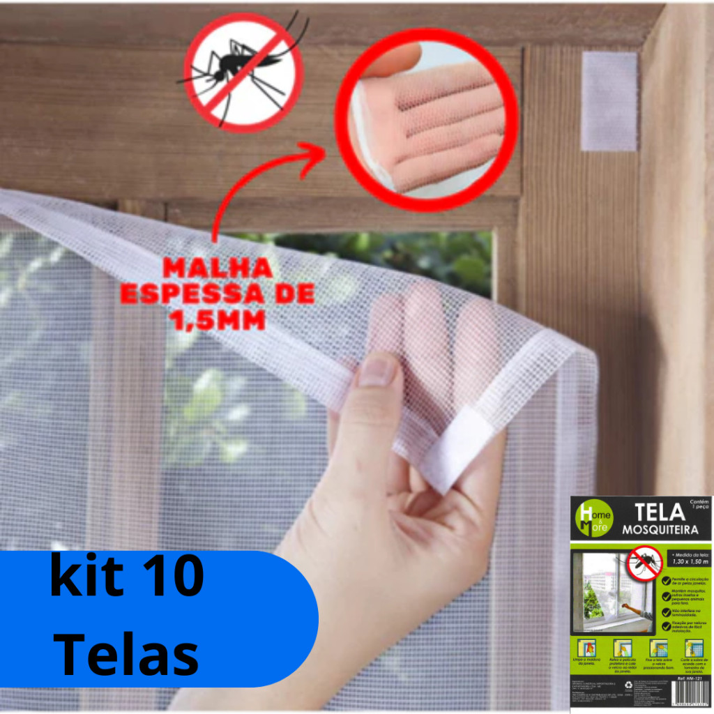Kit com 10 Telas Mosquiteiras: o melhor custo-benefício do mercado