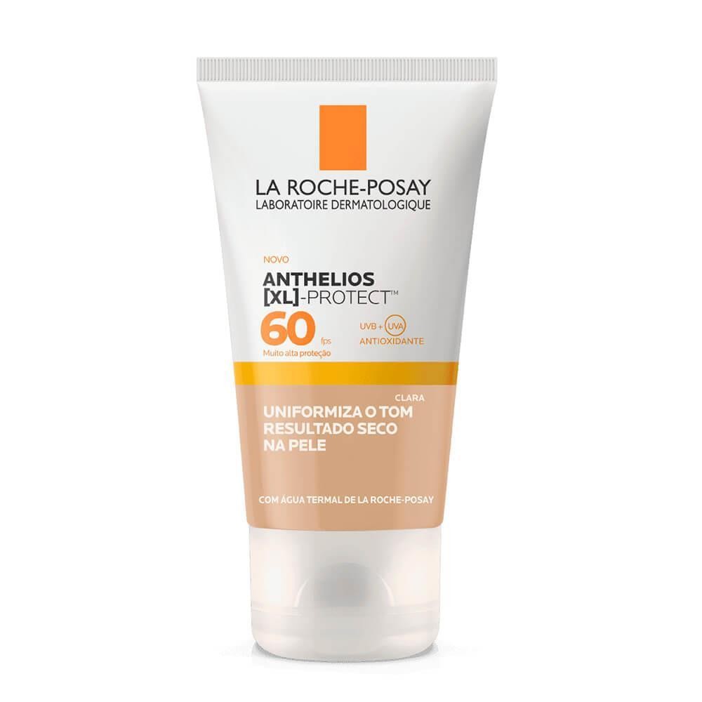 ANTHELIOS XL PROTECT PROTETOR SOLAR FPS60 FACIAL COR CLARA COM 40G em Oferta na Shopee