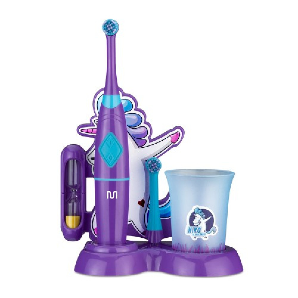 Escova Infantil Elétrica Rotacional Multi Saúde Funny Brush Niko - HC054 - Mom & Baby