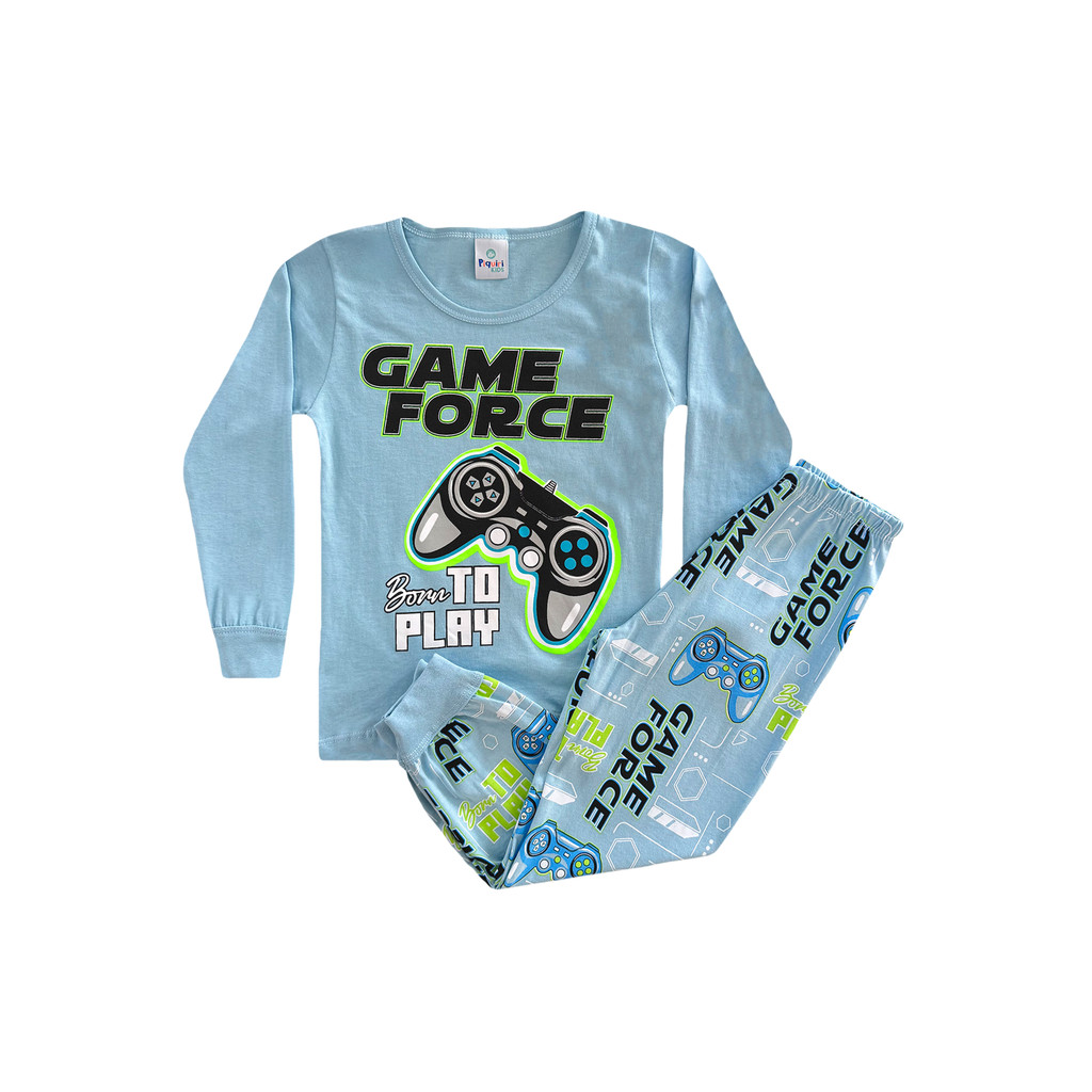 Conjunto Pijama Infantil Juvenil Brilha no Escuro – Tema Vídeo Game | Diversão, Conforto e Magia para os Pequenos Gamers