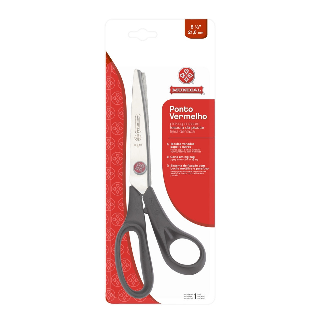 Tesoura Picotar Corte Zig Zag Multiuso 8 Pol Mundial 21,6cm em Oferta na Shopee