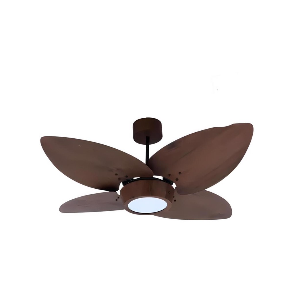 VENTEX VENTILADOR DE TETO JERI BN 4000K 220V PRETO/IMBUIA (1403)