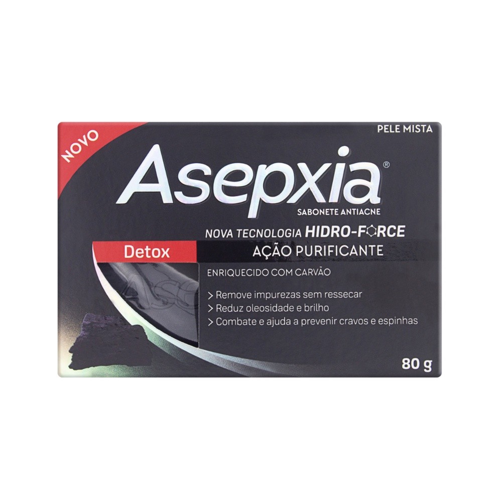 Asepxia Sabonete Detox 80G -