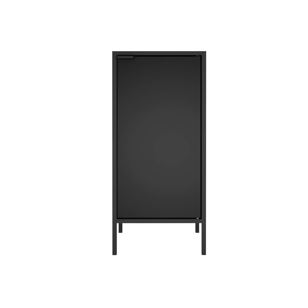 Balcão Alto Multiúso Itatiaia Smart - 1 Porta - Preto Matte