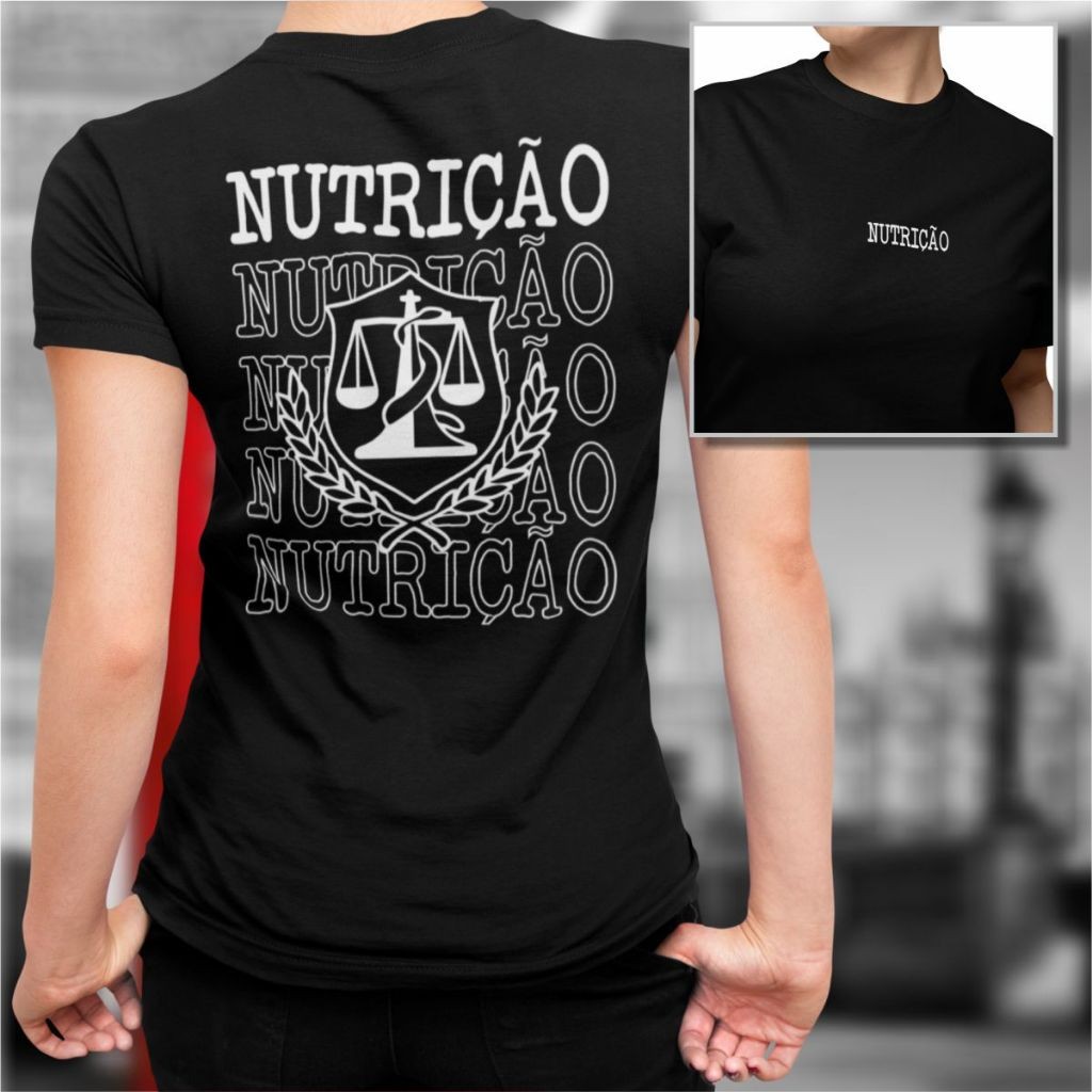 Camiseta Feminina Nutrição Babylook Nutricionista 100% Algodão Manga Curta Gola Redonda Varias Cores em Oferta na Shopee