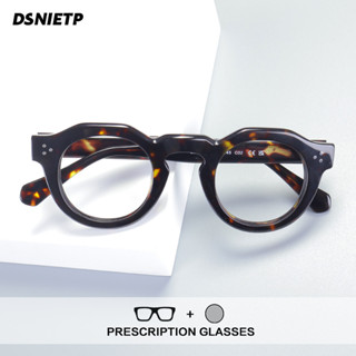 Vintage Anti Luz Azul Óculos Masculino Artesanal Miopia Fotocromático Prescrição Feminino Marca De Luxo em Oferta na Shopee