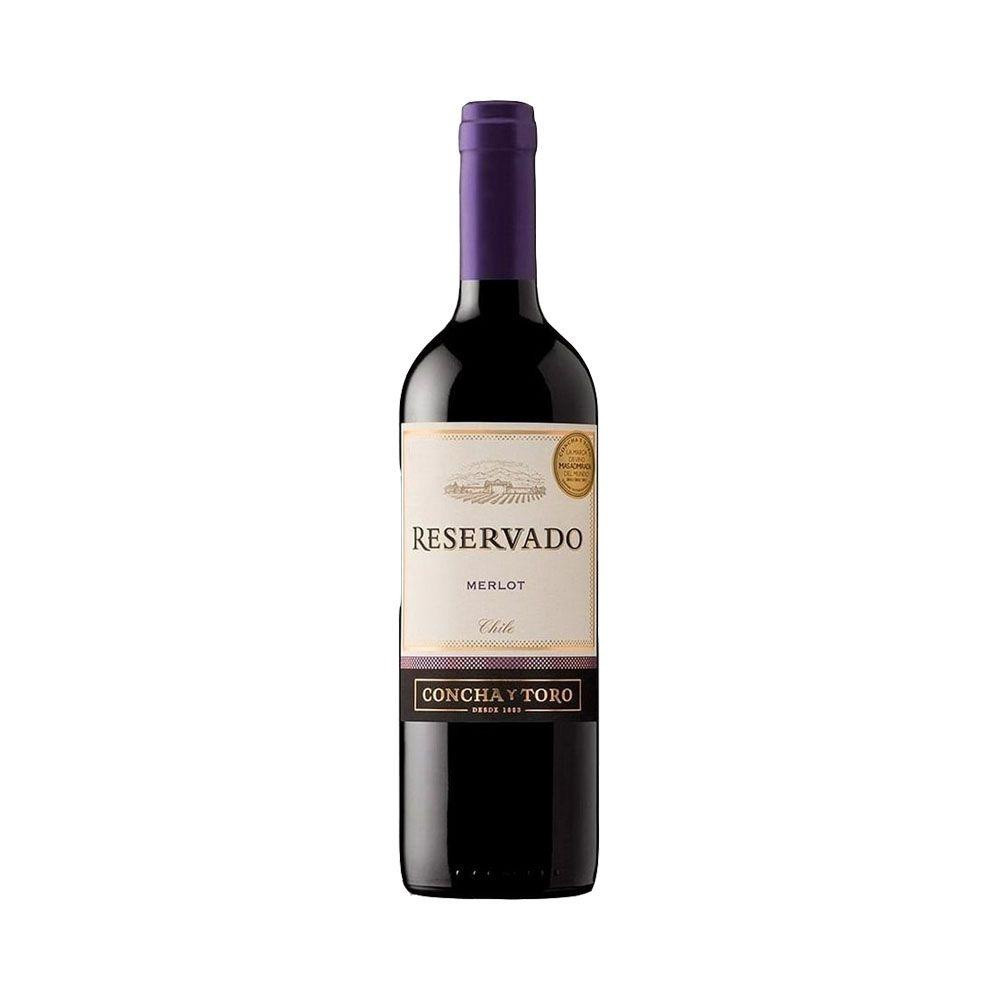 VINHO TINTO CONCHA Y TORO RESERVADO MERLOT 750ML - Food & Beverages