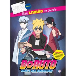 Livro Livro tapete Boruto - Meu livrão de colorir