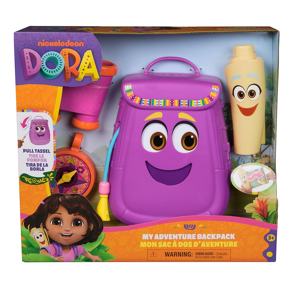 Dora Aventureira - Mochila Com Mapa, Binóculo e Bússola