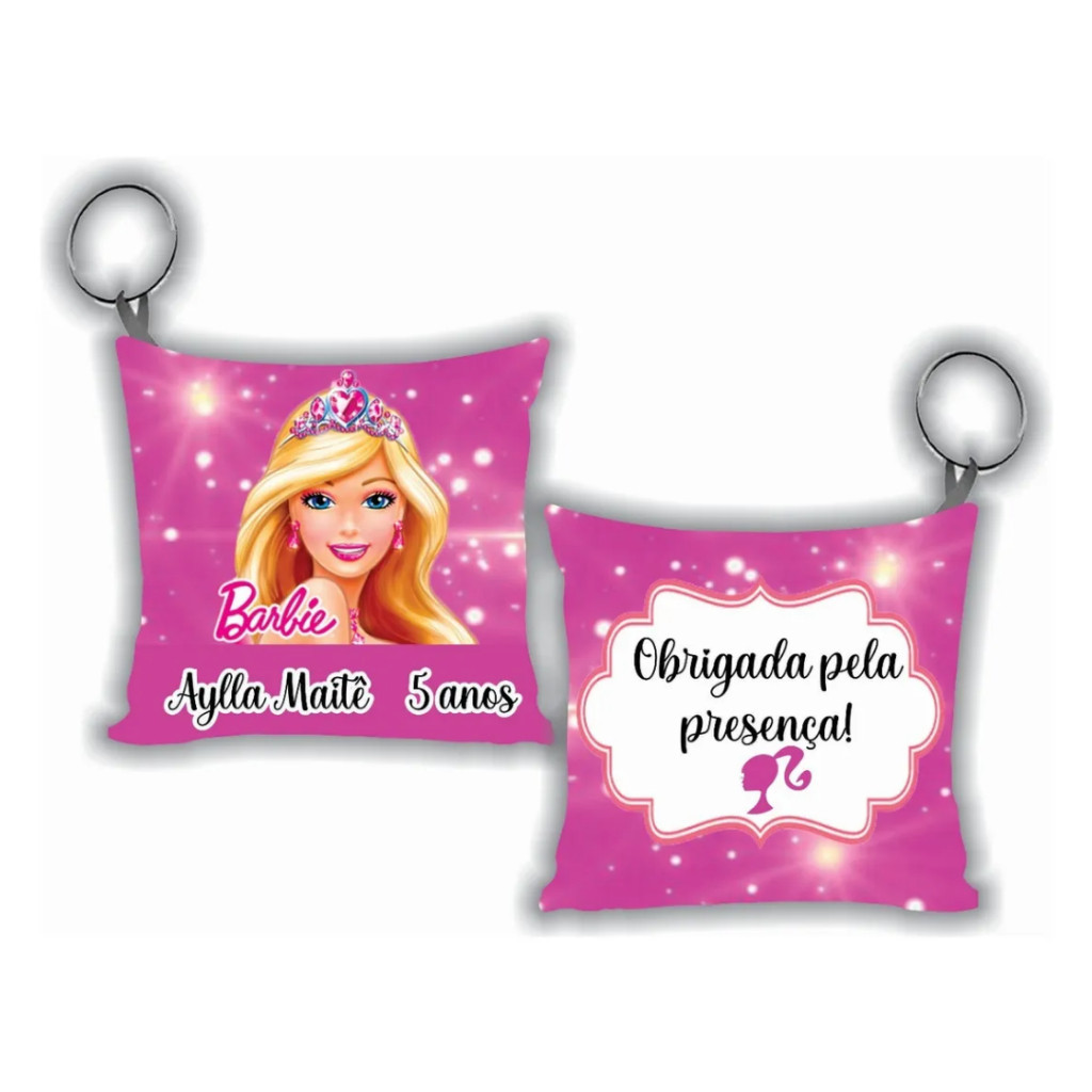 Almochaveiros Chaveirinho Lembrancinhas Aniversario Personalizado Barbie em Oferta na Shopee
