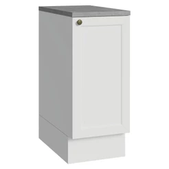 Balcão de Cozinha 35 cm 1 Porta Branco Vik Madesa