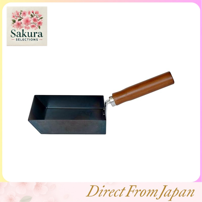 Kawabata Takisaburo Store 26cm Iron Frying Pan - Made in Japan, IH and Gas Stove Compatible, PFOA and PFOS Free, No Seasoning Needed, Durable with Wooden Handle, Iron-Rich Skillet, Fujita Metal Collaboration