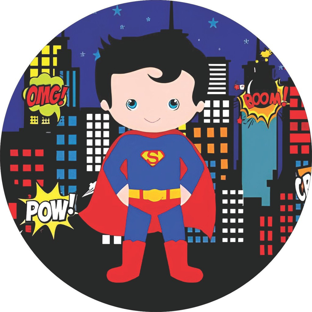 Capa de Painel Heróis Superman Kripto Super Homem Redondo Tecido Sublimado Vários Modelos 1,50x1,50m e 50x50cm em Oferta na Shopee