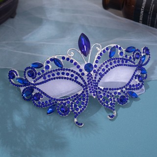 Máscara De Máscaras De Cristal Feminina Strass Fantasia Festa À Noite Para Performance De Palco Bola Escolar