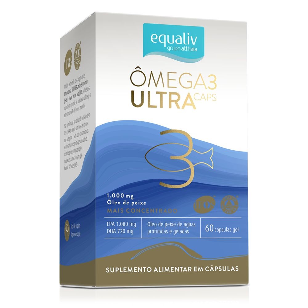 Omega 3 Ultra 1000 Mg EPA 1080 DHA 720 60 Caps - Equaliv