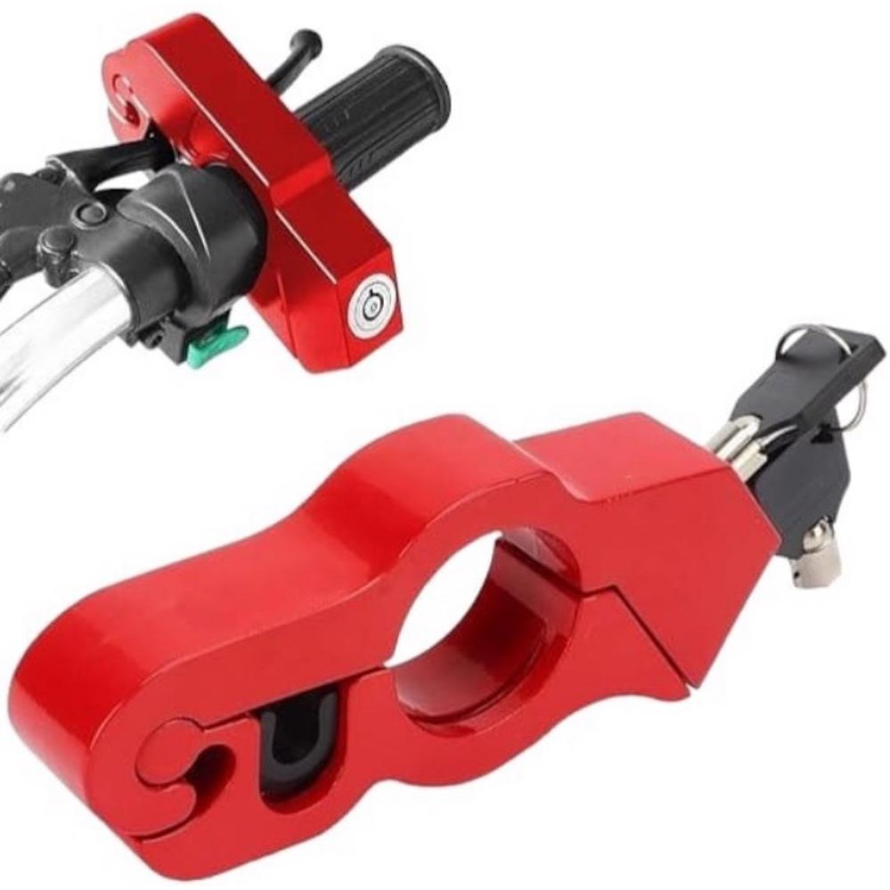 Trava Para Moto Manete Manopla Gp Tech Antifurto Aluminio Ultra Resistente em Oferta na Shopee