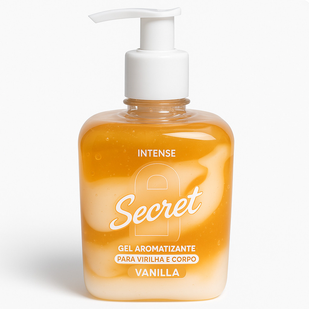 Gel Aromatizante Hidratante Para Virilha e Corpo Intense Secret 300g Vanilla