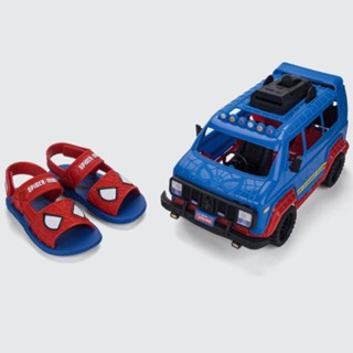 Sandália Homem Aranha Com Furgão Grendene Kids - Vermelho e Azul em Oferta na Shopee